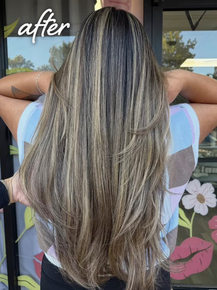 Después — Transformación color completo en Chic Salon Charlotte