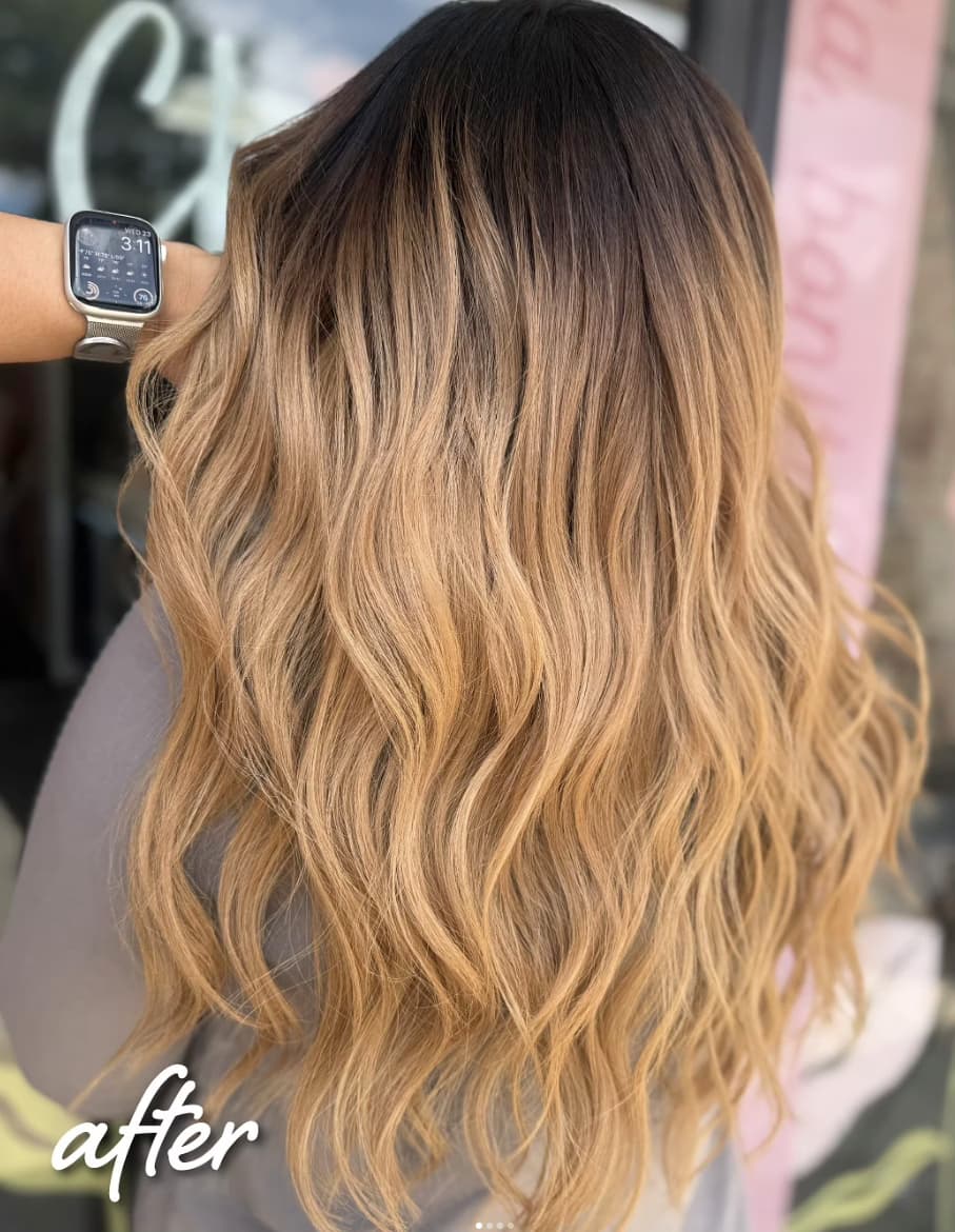 Después — Transformación de luces en Chic Salon Charlotte